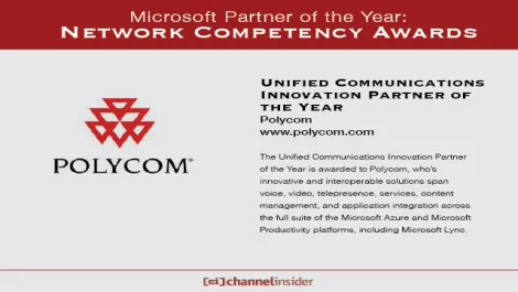 Polycom Microsoft UC Innovation Partner of the Year
