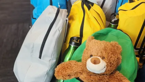 Blue Connections IT donates 205 backpacks to Backpacks 4 VIC Kids charity