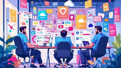 Overwhelmed cybersecurity team israeli office cloud security alerts chaos