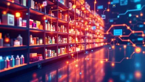 Ai driven digital commerce automation interconnected retail shelves data streams