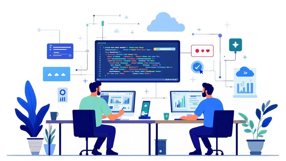 Software engineers collaborating cloud migration automated refactoring