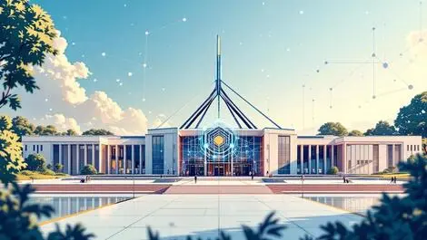 Australian parliament house canberra ai digital nodes circuit patterns