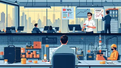 Illustration busy australian city office labour shortages productivity challenges