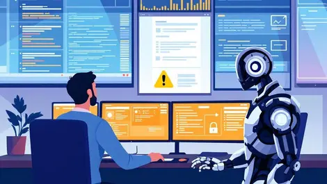 Security operations center analysts monitoring alerts ai collaboration defense