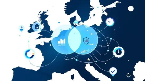 Europe map france highlighted digital experience monitoring merger