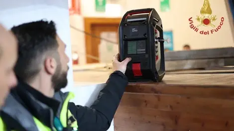 Belluno fire brigade deploys gas & radiation monitors