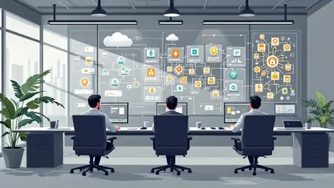 Corporate security ops room network map ai agents permissions governance