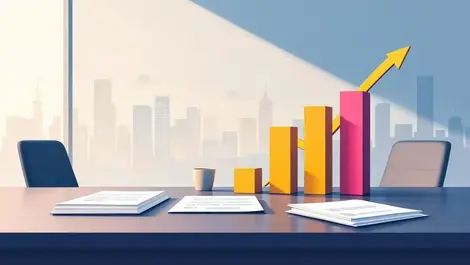 Confident it services business growth office meeting chart